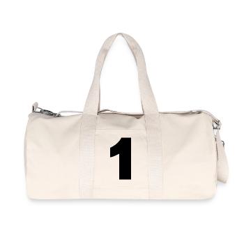 1 - Recycelte Canvas-Sporttasche von Stanley/Stella - Naturweiß - Vorne