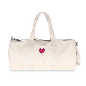Muttertags Geschenk Mutter Muttertag Geschenkidee  - Recycelte Canvas-Sporttasche von Stanley/Stella - Naturweiß - Vorne