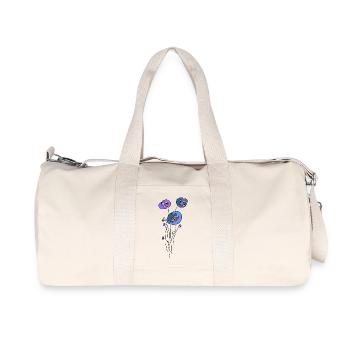 Flowers - Recycled Canvas Sports Bag by Stanley/Stella - natural - Front