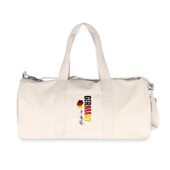 Fabriqué en Allemagne, conception verticale - Sac de sport en toile recyclée Stanley/Stella - blanc naturel - Devant