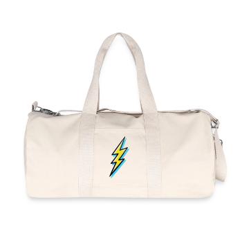 Blitz im Vorhut-Stil - Recycelte Canvas-Sporttasche von Stanley/Stella - Naturweiß - Vorne