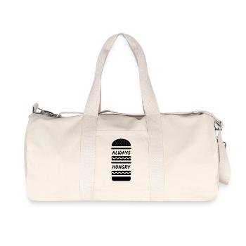 Always Hungry Burger - Recycled Canvas Sports Bag by Stanley/Stella - natural - Front
