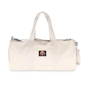 Panda im Weltraum - Recycelte Canvas-Sporttasche von Stanley/Stella - Naturweiß - Vorne