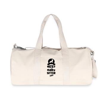 Meilleur cadeau d’emploi familial de baby-sitter - Sac de sport en toile recyclée Stanley/Stella - blanc naturel - Devant