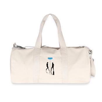 Never Alone Bifins - Recycelte Canvas-Sporttasche von Stanley/Stella - Naturweiß - Vorne