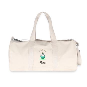 THANK YOU. MISTRESS. HEART. MASTER. THANK YOU MISTRESS. - Recycled Canvas Sports Bag by Stanley/Stella - natural - Front