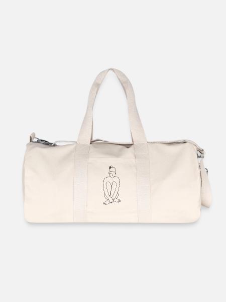 Dedans - Sac de sport en toile recyclée Stanley/Stella - blanc naturel