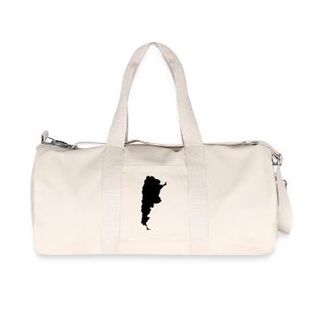 Carte de l’Argentine - Sac de sport en toile recyclée Stanley/Stella - blanc naturel - Devant