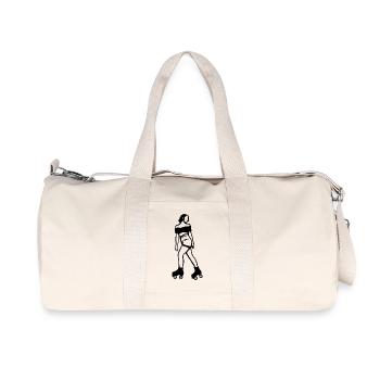 Roller skater - Recycled Canvas Sports Bag by Stanley/Stella - natural - Front