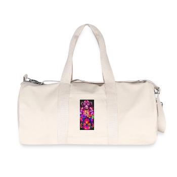 Neon-Psychedelische Affen-Pop-Kunst - Recycelte Canvas-Sporttasche von Stanley/Stella - Naturweiß - Vorne