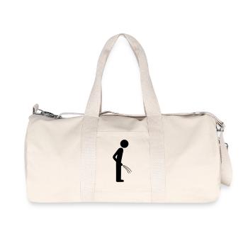 Pinklen WC - Recycelte Canvas-Sporttasche von Stanley/Stella - Naturweiß - Vorne