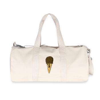 cream | Chocolate Cream | Iceceam - Recycled Canvas Sports Bag by Stanley/Stella - natural - Front