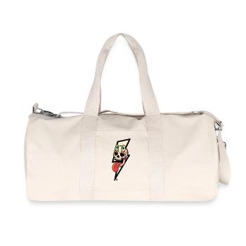 Éclatement de la langue de crâne néon - Sac de sport en toile recyclée Stanley/Stella - blanc naturel - Devant
