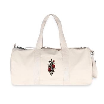 Sword Roses Snake - Recycled Canvas Sports Bag by Stanley/Stella - natural - Front