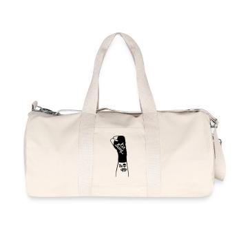 Kickboxen - Recycelte Canvas-Sporttasche von Stanley/Stella - Naturweiß - Vorne