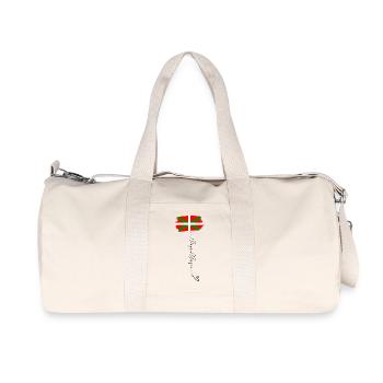 Baskenland Flagge Ikurriña Rot Grün Weiß - Recycelte Canvas-Sporttasche von Stanley/Stella - Naturweiß - Vorne