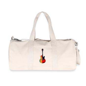 Motif PopArt de guitare électrique - Sac de sport en toile recyclée Stanley/Stella - blanc naturel - Devant