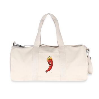 Raging Flame Chili - Recycled Canvas Sports Bag by Stanley/Stella - natural - Front