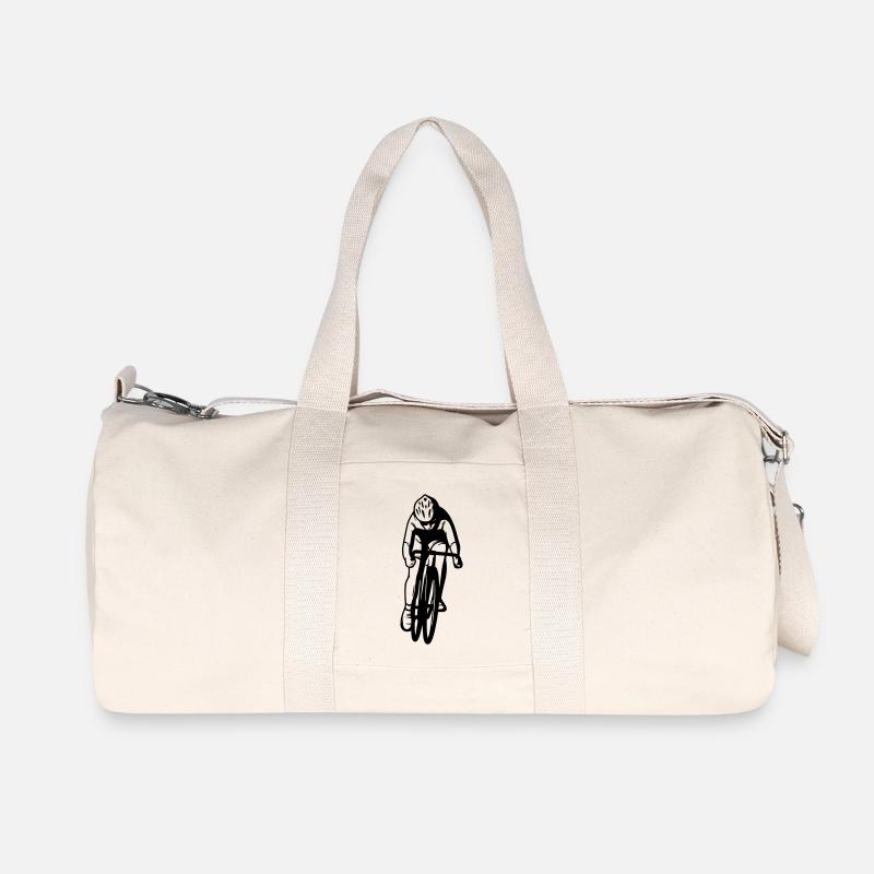 Rennrad Design - Recycelte Canvas-Sporttasche von Stanley/Stella - Naturweiß