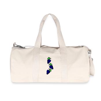 Grapes Symbol Grapes - Recycled Canvas Sports Bag by Stanley/Stella - natural - Front