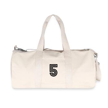 5. 5 YEARS. 5th ANNIVERSARY. 5 YEAR ANNIVERSARY - Recycled Canvas Sports Bag by Stanley/Stella - natural - Front