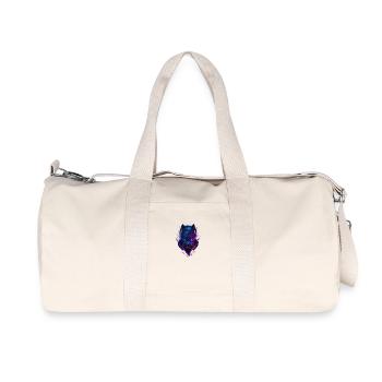Schwarzer Panter - Recycelte Canvas-Sporttasche von Stanley/Stella - Naturweiß - Vorne