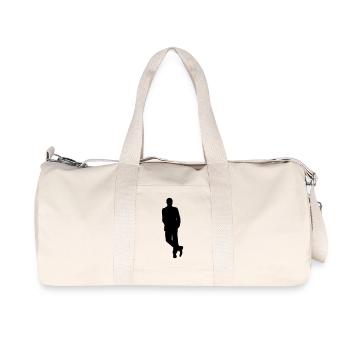 Man body Silhouette vector design - Recycled Canvas Sports Bag by Stanley/Stella - natural - Front