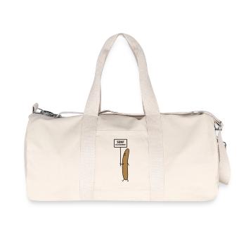 Senf dazugeben - Recycelte Canvas-Sporttasche von Stanley/Stella - Naturweiß - Vorne