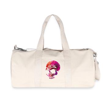 Skulls go hard - Recycled Canvas Sports Bag by Stanley/Stella - natural - Front