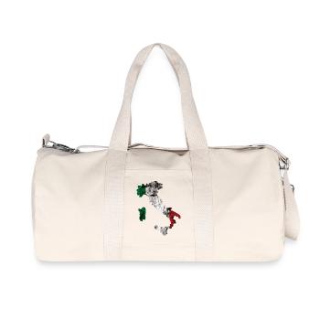 Italien, Mode, Grunge - Recycelte Canvas-Sporttasche von Stanley/Stella - Naturweiß - Vorne
