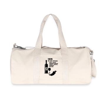 Geburtstag Jahrgang 1979 - Recycelte Canvas-Sporttasche von Stanley/Stella - Naturweiß - Vorne