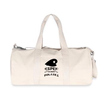 Polizei Respekt Geschenk - Recycelte Canvas-Sporttasche von Stanley/Stella - Naturweiß - Vorne