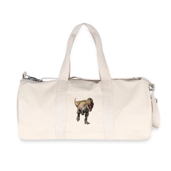 Dinosaurier - Recycelte Canvas-Sporttasche von Stanley/Stella - Naturweiß - Vorne