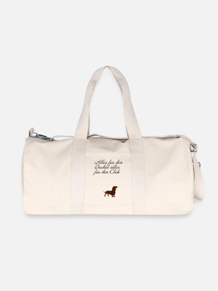 Dackel - Recycelte Canvas-Sporttasche von Stanley/Stella - Naturweiß