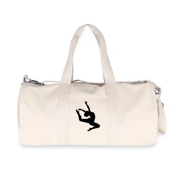 Springen Mädchen - Recycelte Canvas-Sporttasche von Stanley/Stella - Naturweiß - Vorne