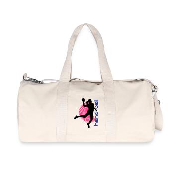 Handball spirale - Sac de sport en toile recyclée Stanley/Stella - blanc naturel - Devant