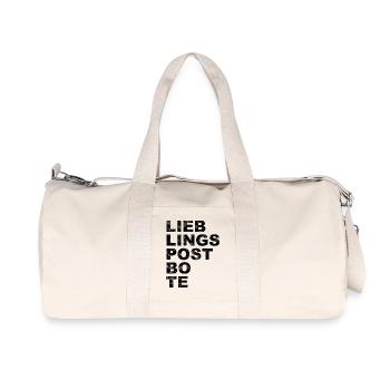Postbote Briefträger - Lieblingspostbote - Recycelte Canvas-Sporttasche von Stanley/Stella - Naturweiß - Vorne