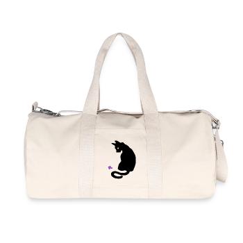 Chat - Sac de sport en toile recyclée Stanley/Stella - blanc naturel - Devant