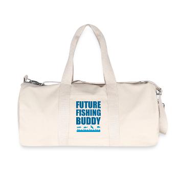 future fishing buddy - Recycled Canvas Sports Bag by Stanley/Stella - natural - Front