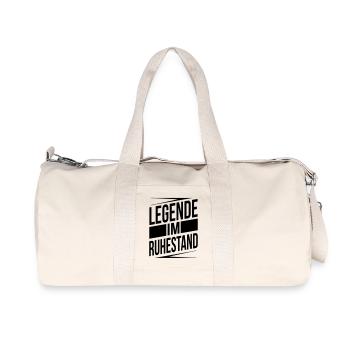 Legende im Ruhestand - Recycelte Canvas-Sporttasche von Stanley/Stella - Naturweiß - Vorne