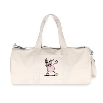 Cool Dab Dance Wutz - Dabbing Pig - Trend - Recycled Canvas Sports Bag by Stanley/Stella - natural - Front
