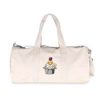 Chicken rooster poultry - Recycled Canvas Sports Bag by Stanley/Stella - natural - Front