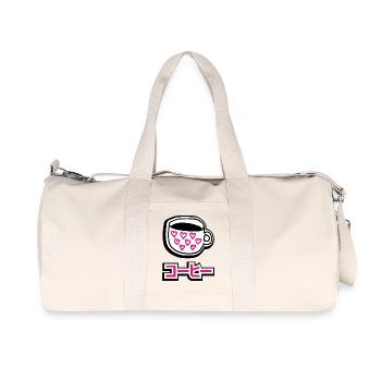 KOOHII!コ ー ヒ ー! Coffee! - Recycled Canvas Sports Bag by Stanley/Stella - natural - Front