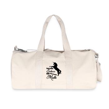 Einhorn Urlaub Mallorca Geschenk - Recycelte Canvas-Sporttasche von Stanley/Stella - Naturweiß - Vorne