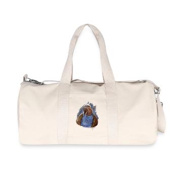 walross - Recycelte Canvas-Sporttasche von Stanley/Stella - Naturweiß - Vorne