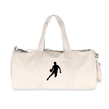 Basketball #6 - Recycled Canvas Sports Bag by Stanley/Stella - natural - Front