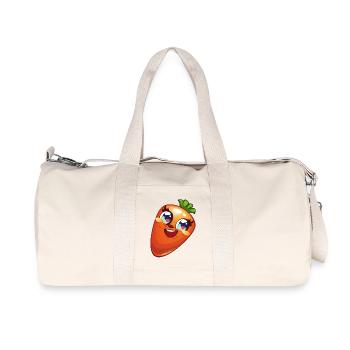 Süße Karotte - Recycelte Canvas-Sporttasche von Stanley/Stella - Naturweiß - Vorne