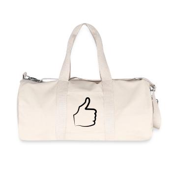 Daumen hoch thumb - Recycelte Canvas-Sporttasche von Stanley/Stella - Naturweiß - Vorne