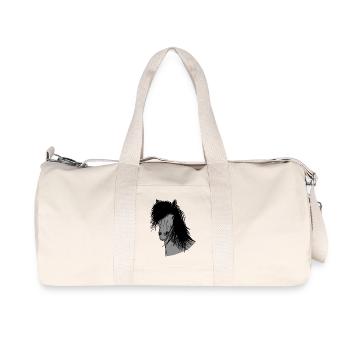 Islandais Portrait - Sac de sport en toile recyclée Stanley/Stella - blanc naturel - Devant