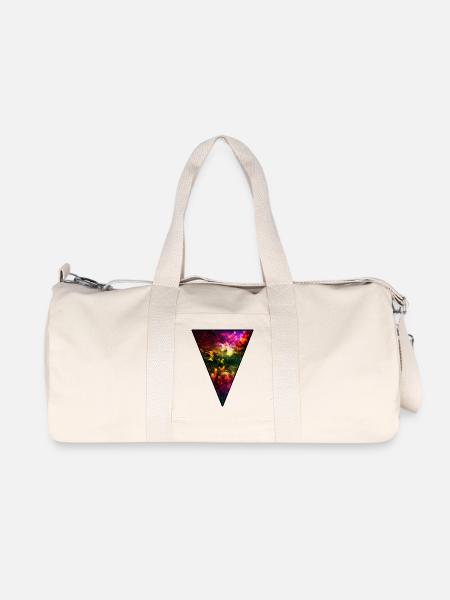 Hipster Universe - Recycelte Canvas-Sporttasche von Stanley/Stella - Naturweiß